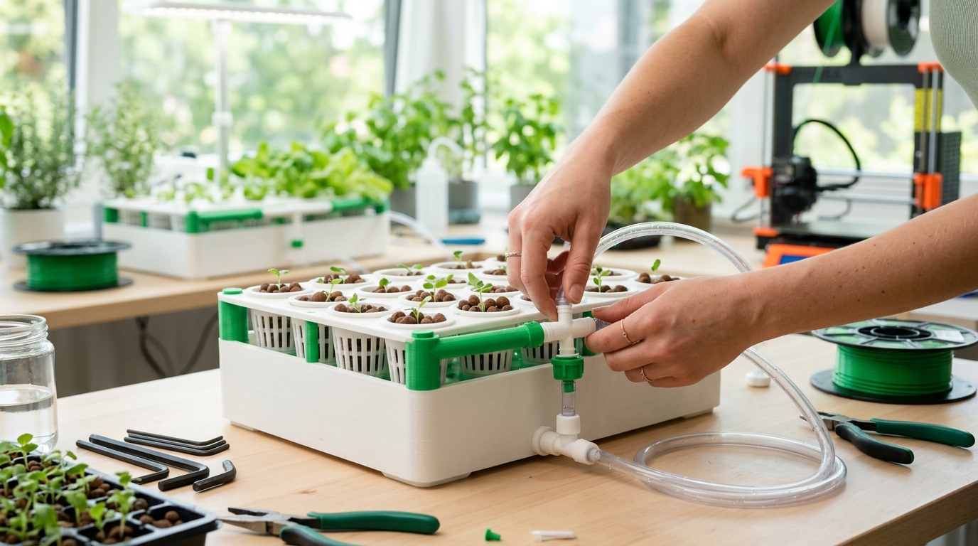 How to 3D Print a Hydroponics Garden