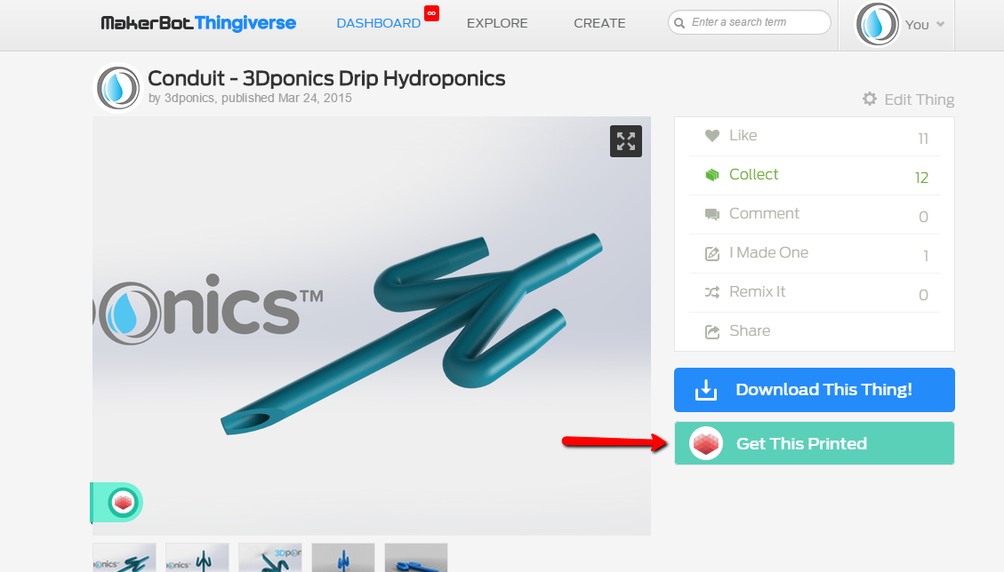 Print Objects Straight from Thingiverse via 3D Hubs