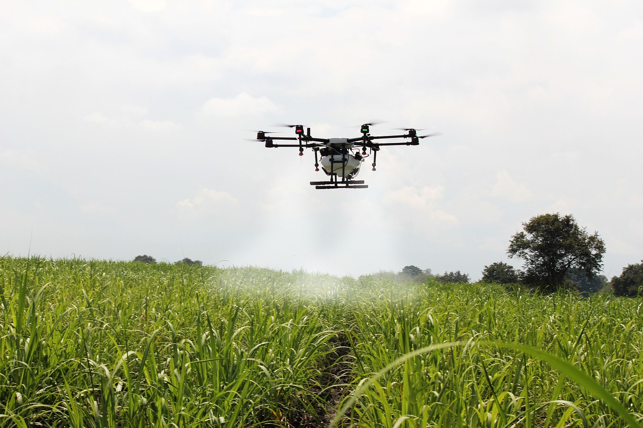 Drones-ponics-farming