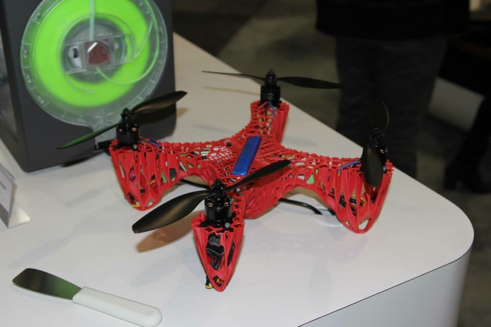 3D-printed quadcopter